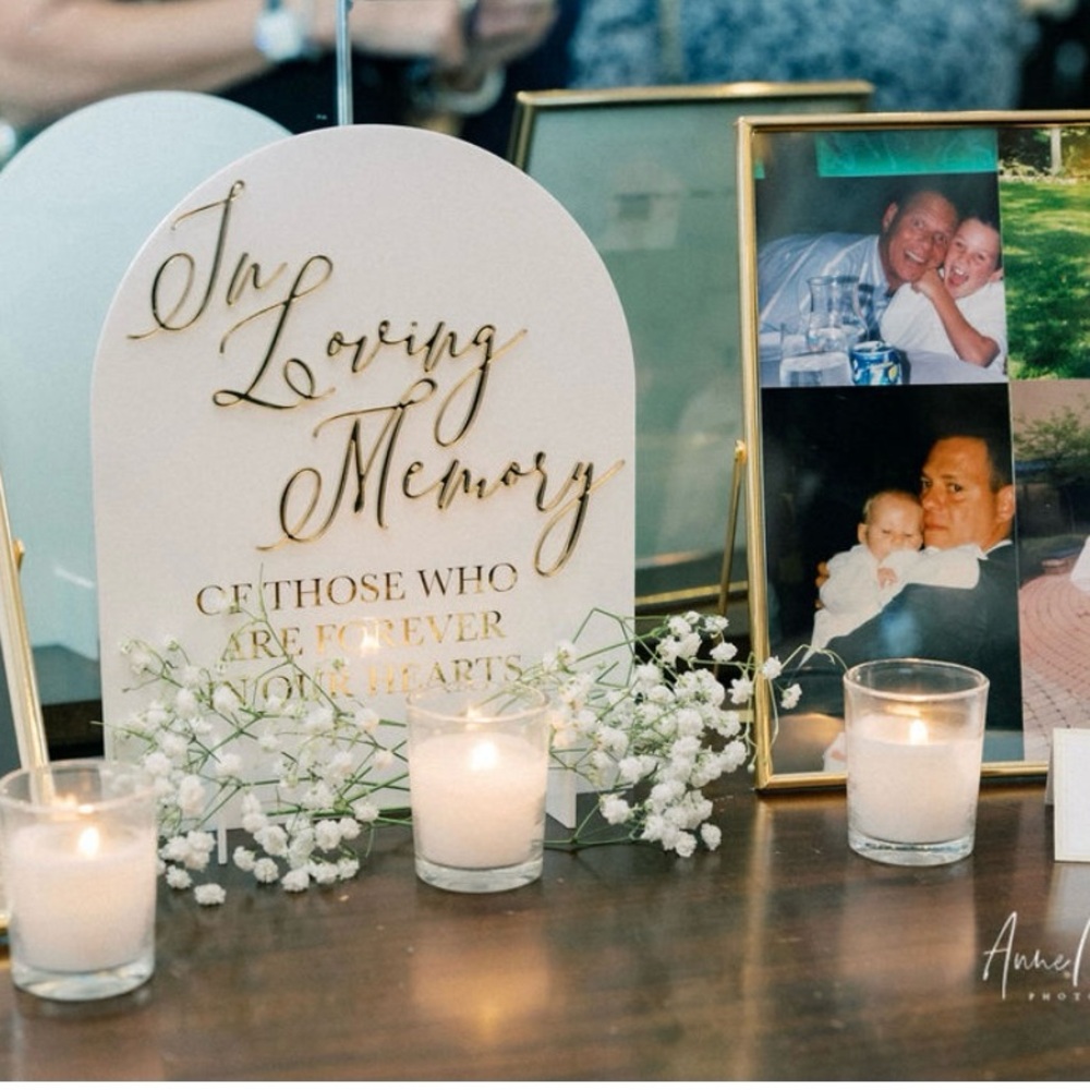 In Loving Memory Wedding Sign